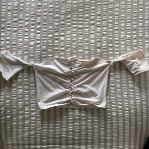 LF Size small light pink crop top